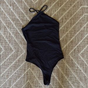 Abercrombie and Fitch soft A&F collection black crisscross body suit